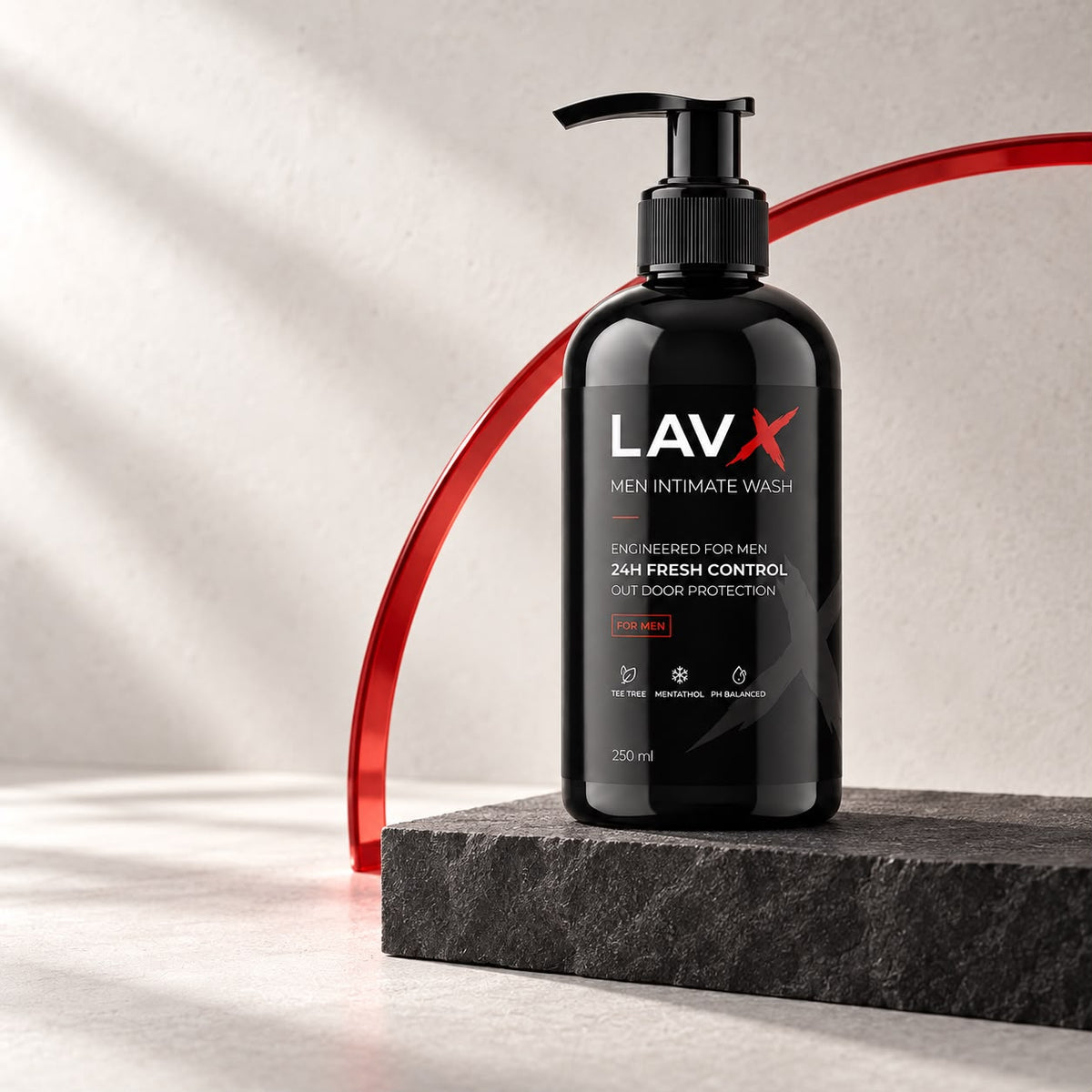 LAVX Men Intimate Wash — حماية يومية للمناطق الحساسة